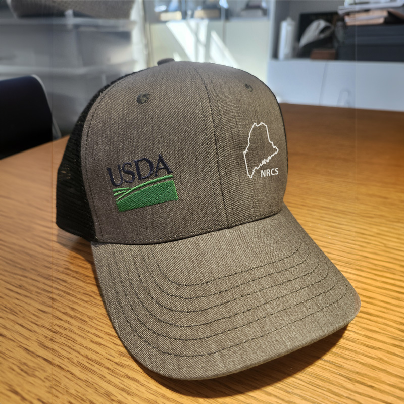 sports cap USDA logo 3-quarter view