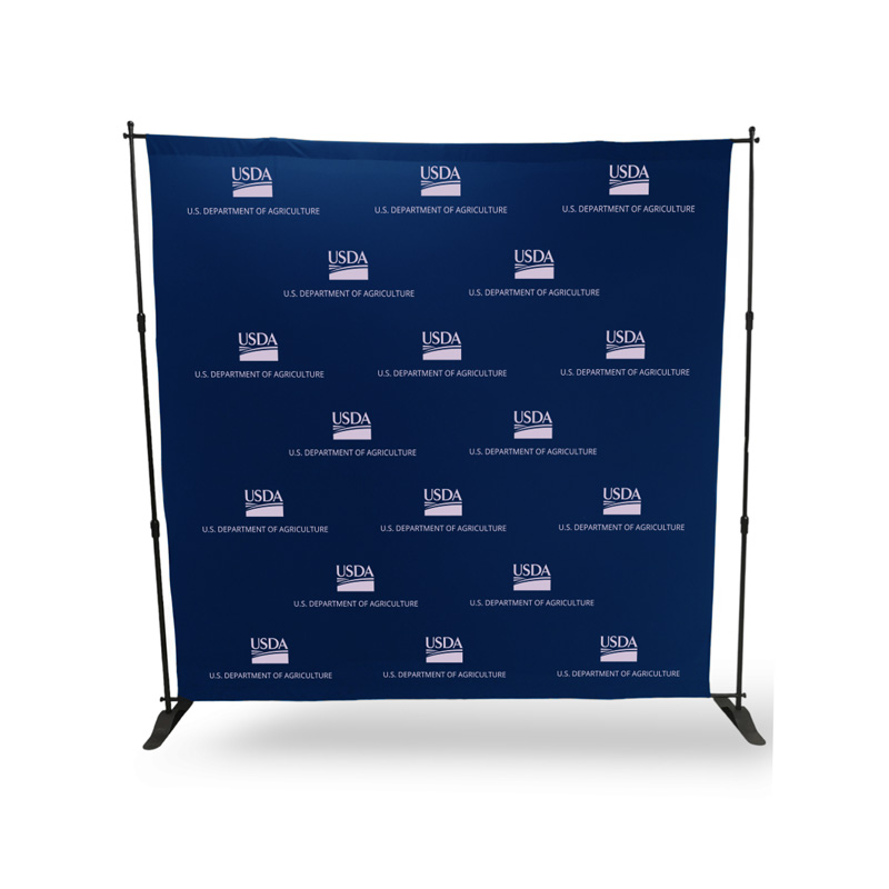display kit wall banner with repeated USDA logo