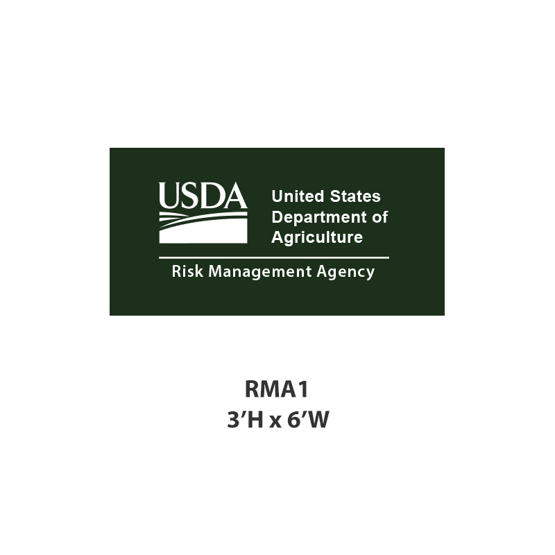 6-ft banner for USDA Risk Management Agency